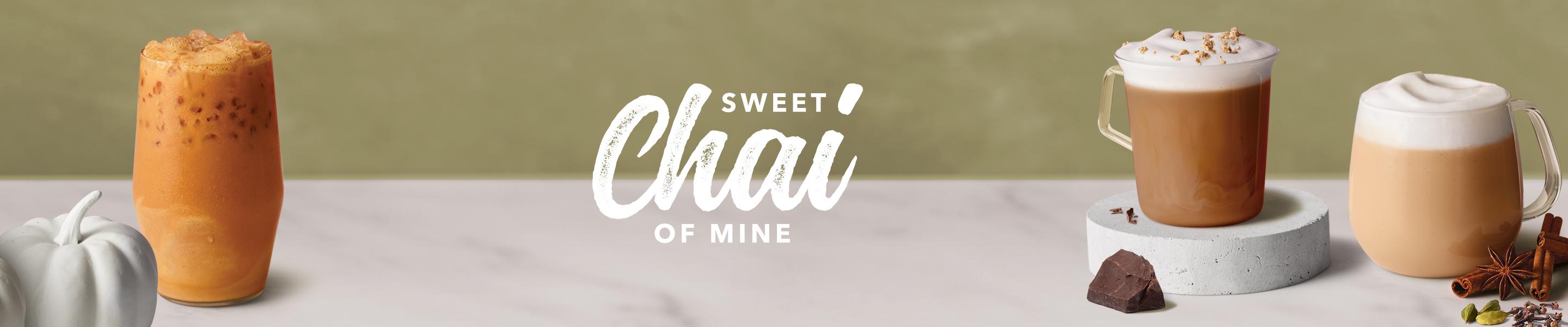 Pumpkin Latte, Dark Chocolate Chai Latte, Chai Latte
